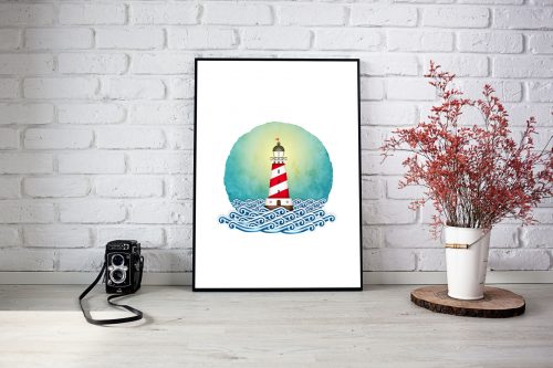 Poster phare livre coeur à coeur